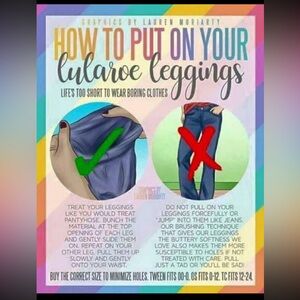 How to put on Lularoe Leggings